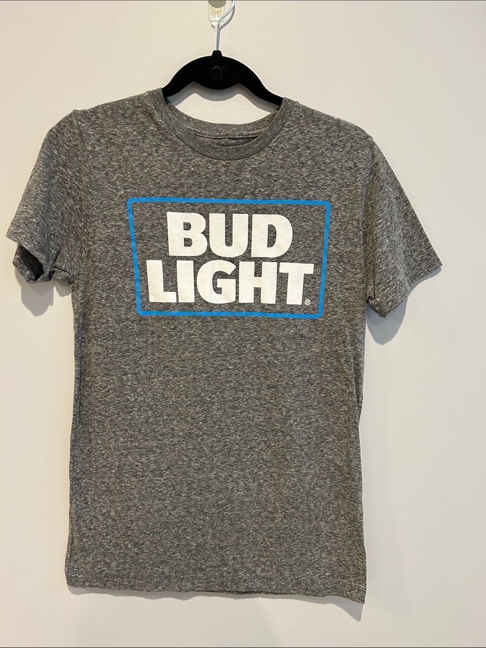 Bud Light Men's Gray Logo Tee - Short Sleeve